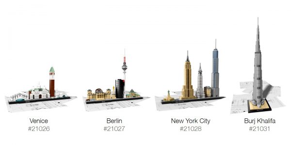Official photos for four 2016 LEGO Architecture Series sets