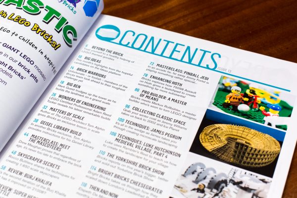 The issue has a ton of articles for LEGO architecture enthusiasts.