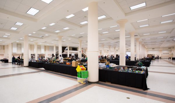 It feels like a huge space until we brought in all the models (Photo from 1pm on Thursday)