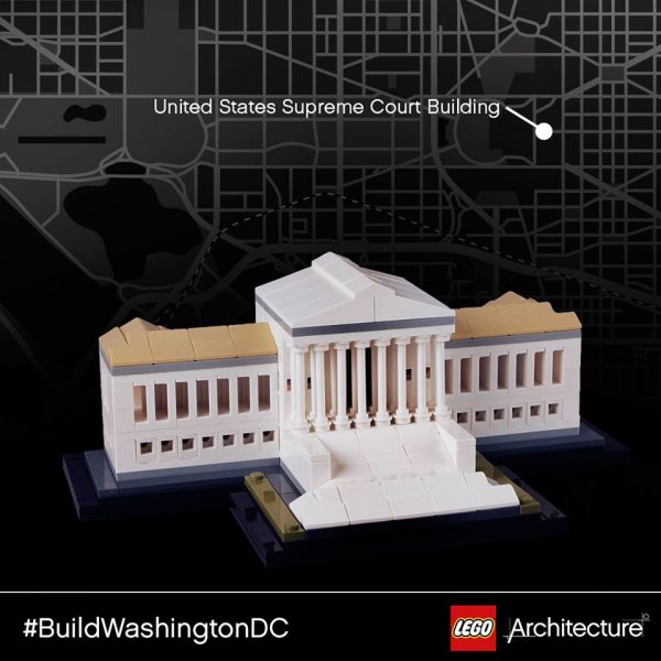 The United States Supreme Court (1935) by architect Cass Gilbert. | Photo © The LEGO Group