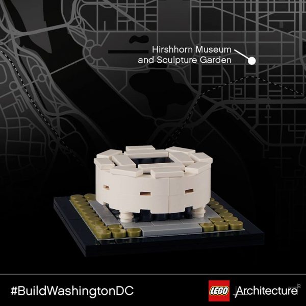 Hirshhorn Museum and Sculpture Garden (1974) by architect Gordon Bunshaft. | Photo © The LEGO Group