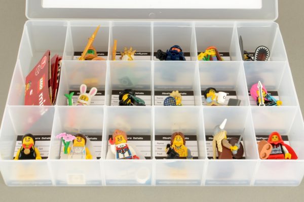 Storage Case/Container with Compartments Translucent LEGO Ninjago Sorting Box 
