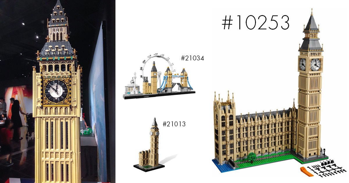 Big Ben is featured in the show, as well as these three official LEGO sets.
