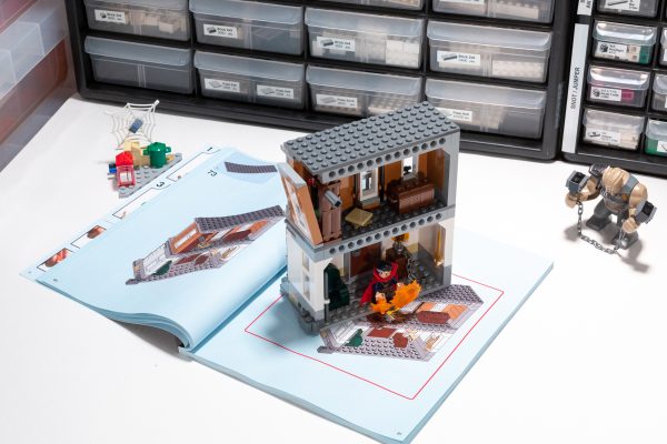 The model includes a detailed interior, and play features like this breakaway wall.