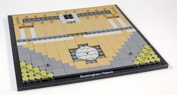 The base is three plates thick, with tiles creating a smooth finish.