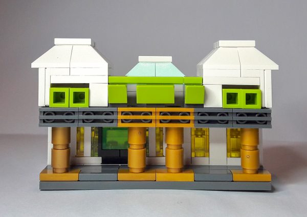 LEGO model of Masonic Hotel.