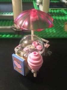 A LEGO Cotton Candy machine adds to the ambiance of your growing amusement park.