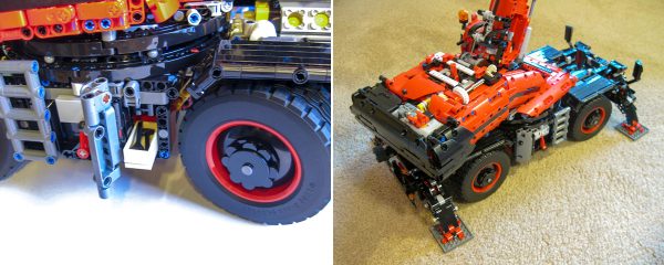 Toolbox (left), and outrigger platforms (right).