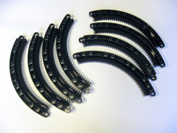 Part #24121 Gear Rack 11 x 11 Curved, new in Black!