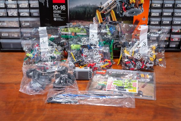 The parts are organized into three numbered sections.