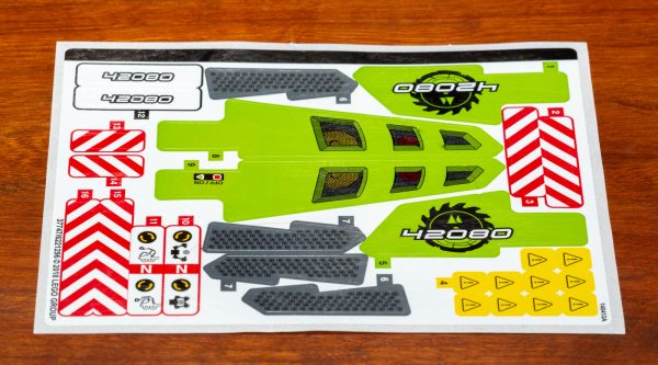 I did not apply the sticker sheet.