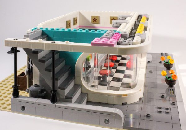 SNOT building gives the marquee its smooth, curved look.