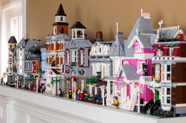Coraline House fits in nicely with the official LEGO Modular Buildings.