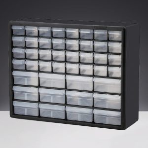 Akro Mils Heavy Duty Stackable Storage Bin Medium Size 12 x 18 410 x 20  Blue - Office Depot
