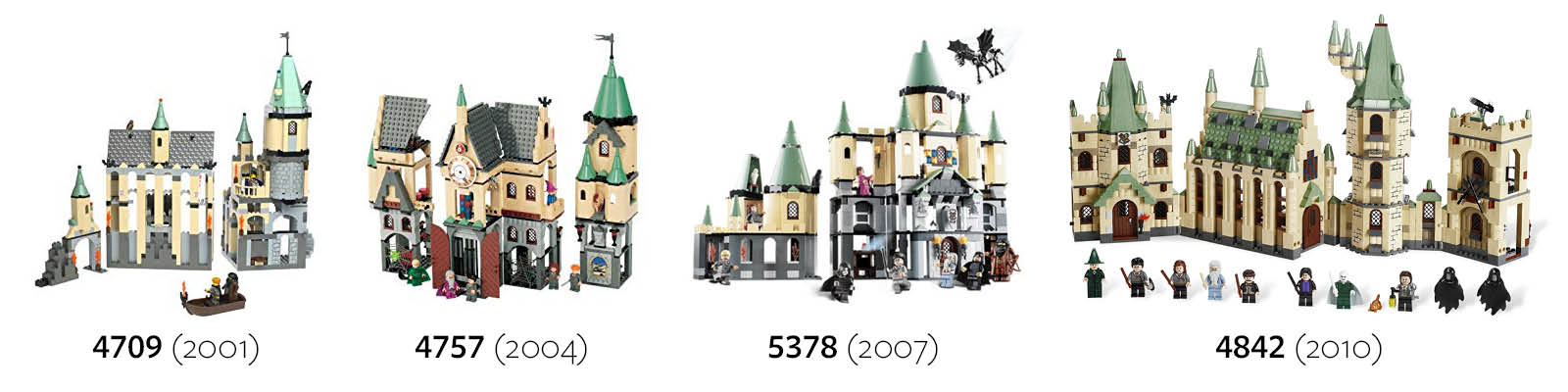 LEGO HARRY POTTER 4709 HOGWARTS CASTLE 90% COMPLETE + FIGURES