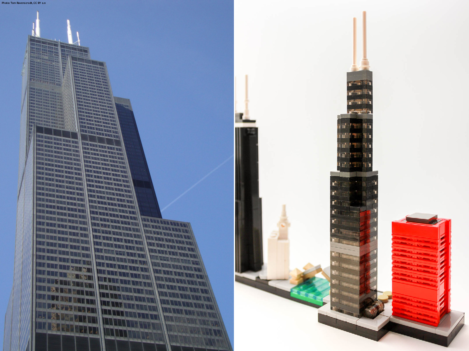 Chicago skyline made out of legos