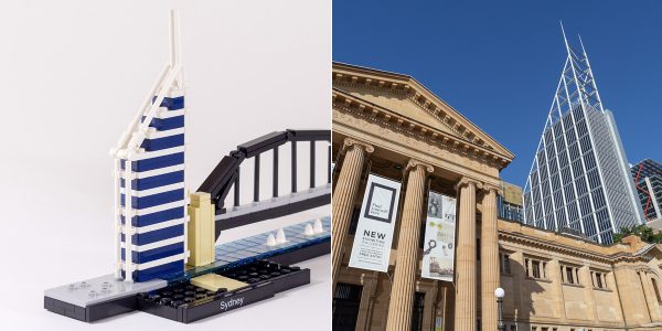 LEGO Model of Deutsche Bank Building.