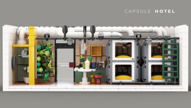 LEGO Tower Capsule Hotel