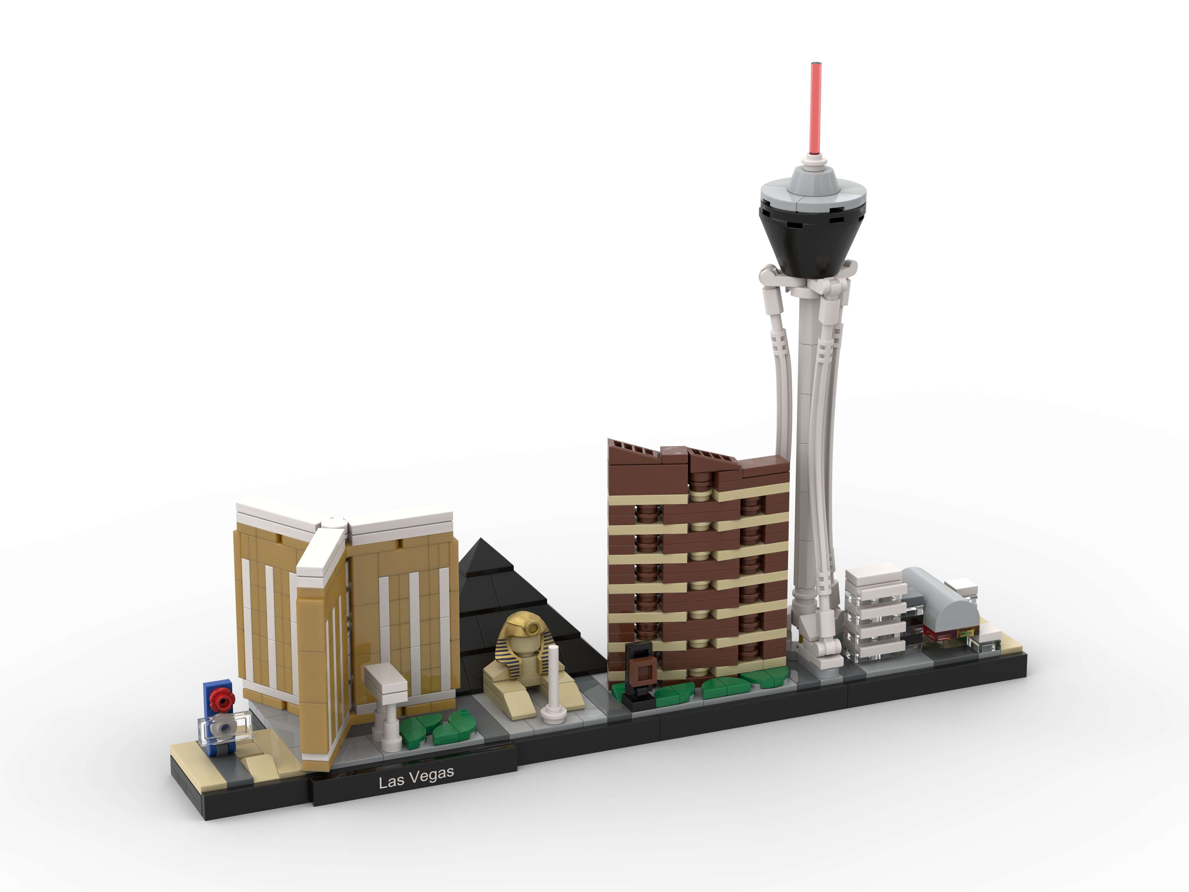 Las Vegas Skyline  Cool lego creations, Vegas skyline, Lego