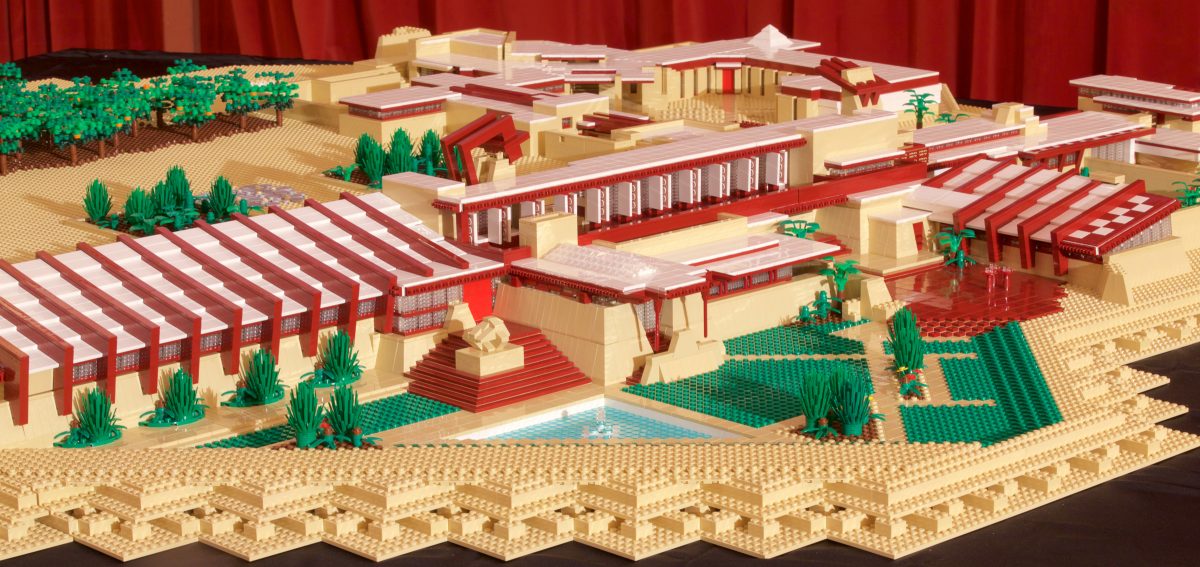 LEGO model of Taliesin West, by Adam Reed Tucker. (Photo by Andrew Pielage.)