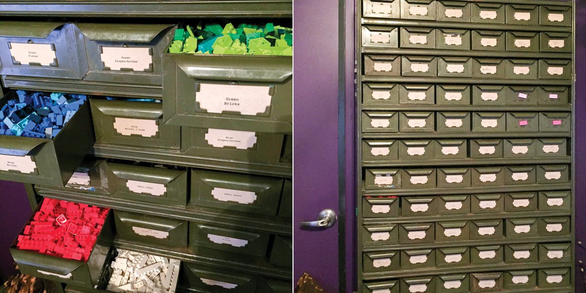 Large metal cabinet from an antique shop. (Photo: Samuel Hatmaker)
