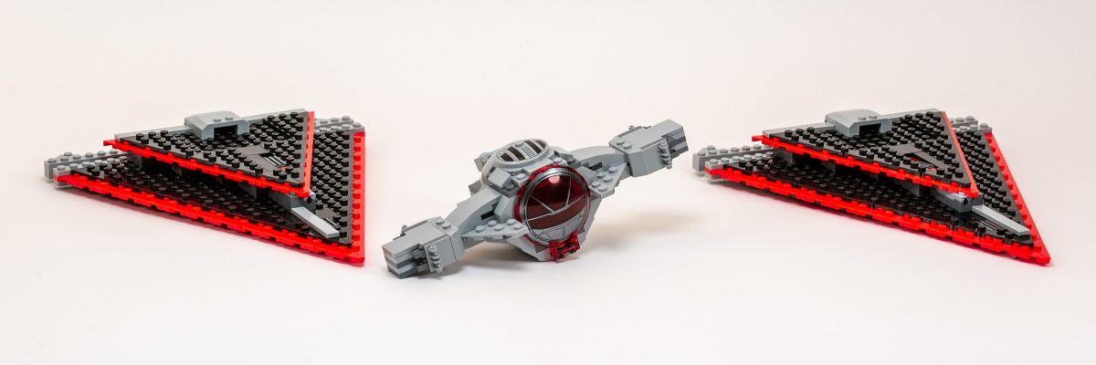 The two wings snap into place easily, but are sturdy once attached.
