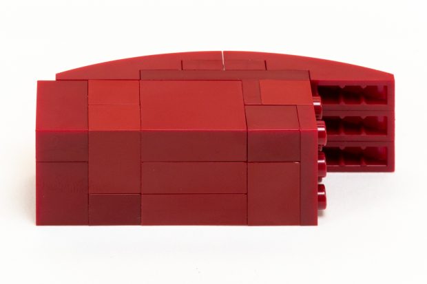 Extremely poor color matching for Dark Red pieces.