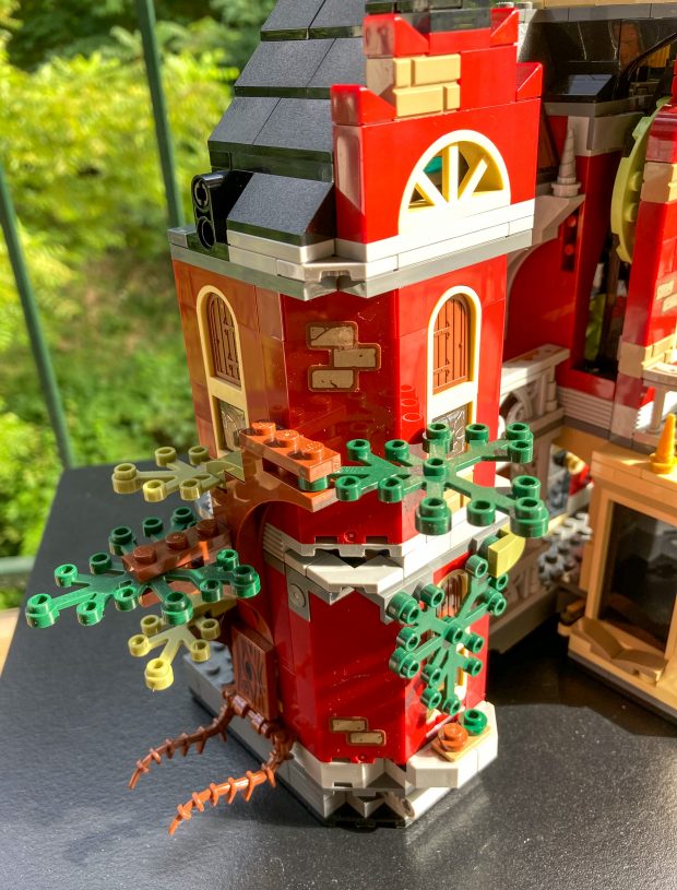 Nature slowly reclaims the abandoned school.