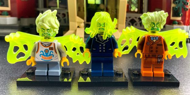 Several of the figures can be transformed using new pieces.