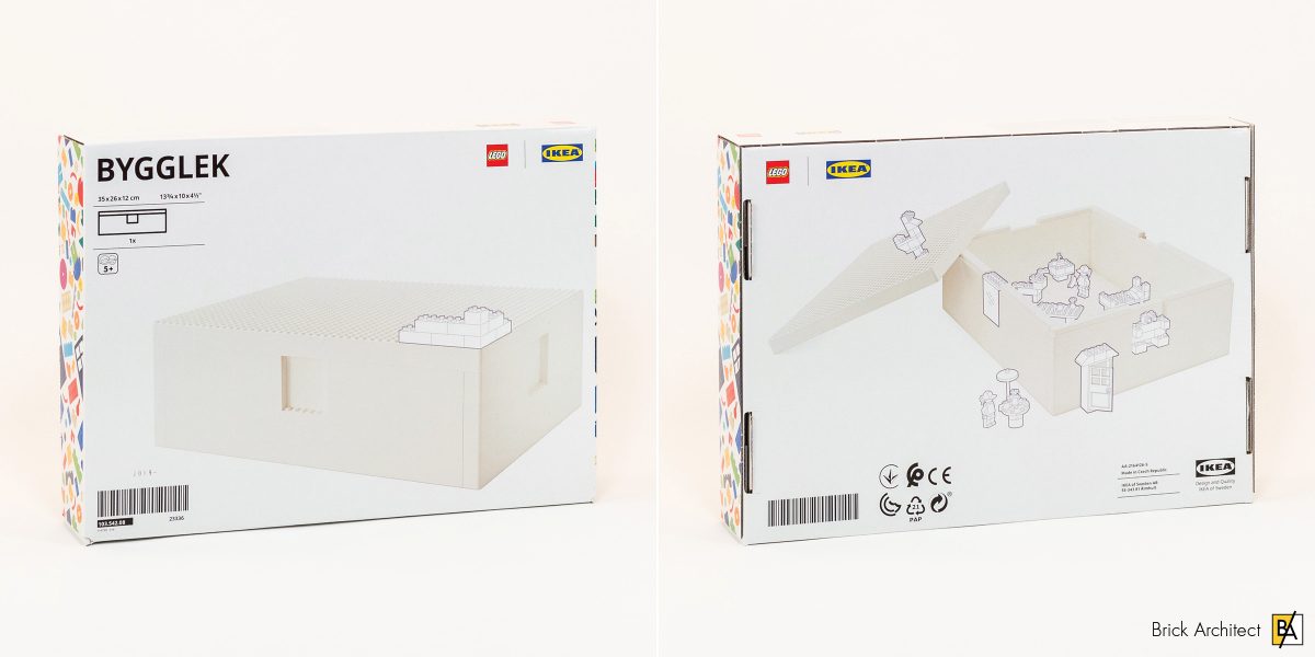 I-K-E-A BYGGLEK LEGO® Storage Organizer Box With Lid Plastic 13 3