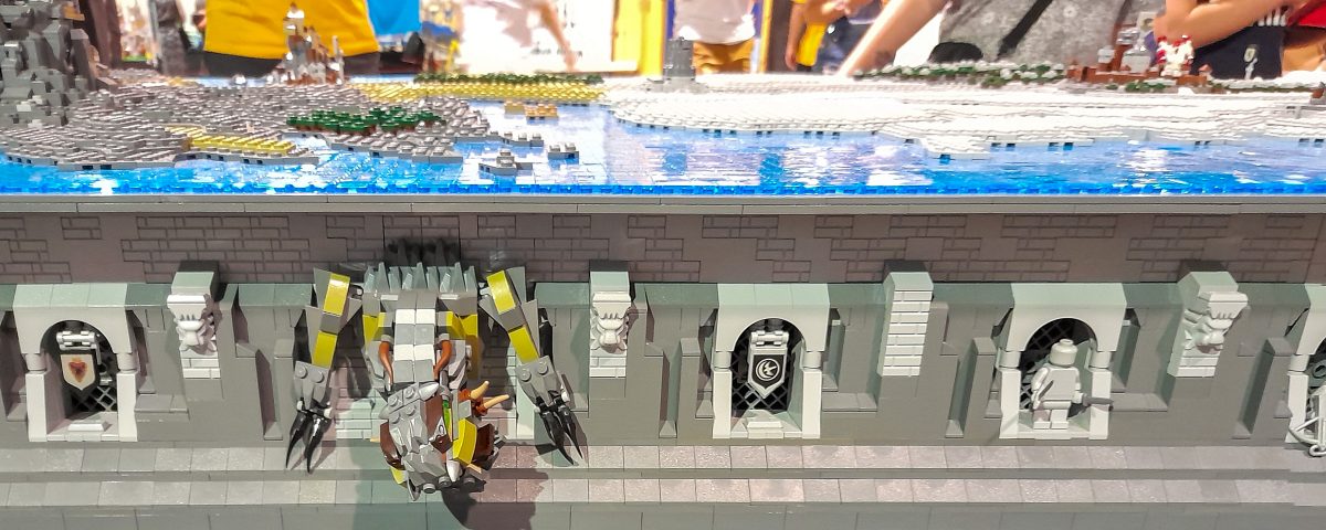 The detailing on the base includes a few humorous references to the show’s characters.