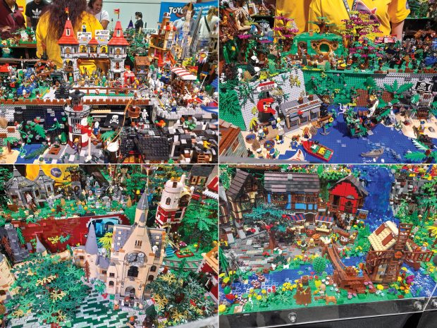 Scenes from the display awarded Best in Show built by Melissa and Andrew Peterson.