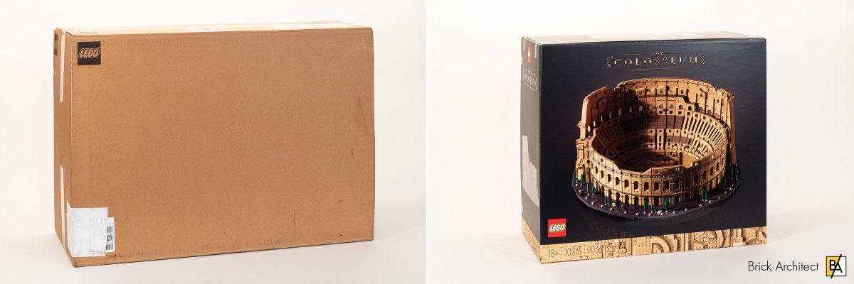 The set was shipped in a larger box to reduce the risk of damage.