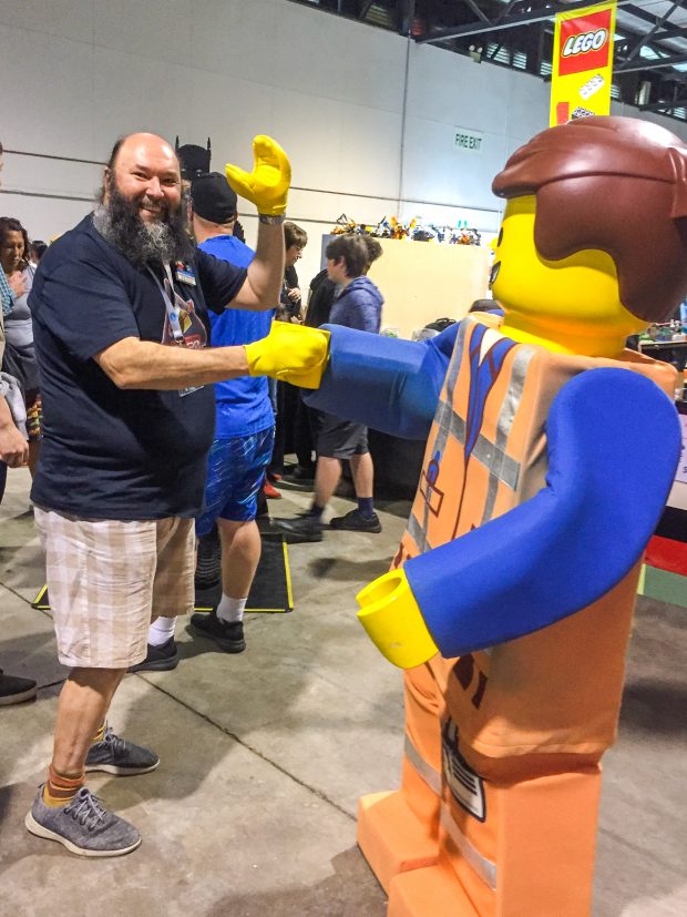 AUCKLUG president Colin Doyle with a crowd favorite. (Photo by Bridget McMonagle)