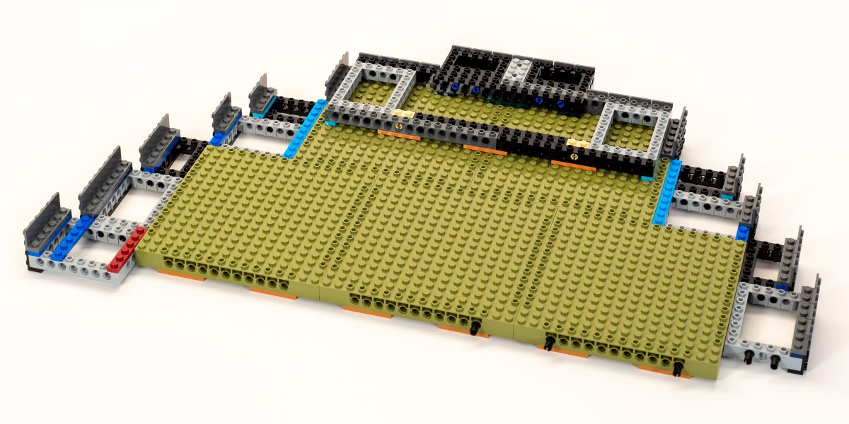 Progress by the end of Stage 2 on one of two identical modules.