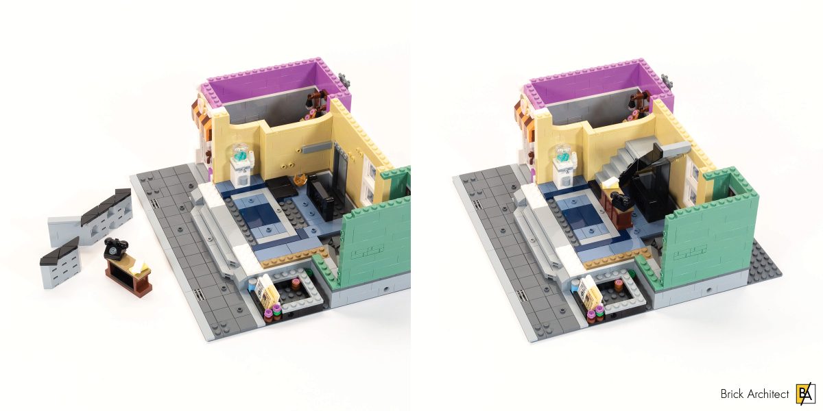 The staircase employs clever SNOT techniques.