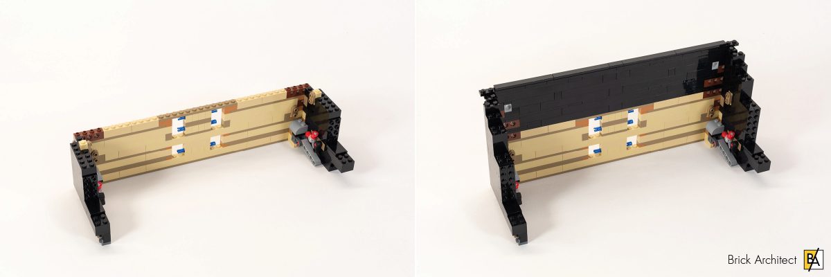 Progress at the end of Stage 6 (left) and Stage 7 (right).