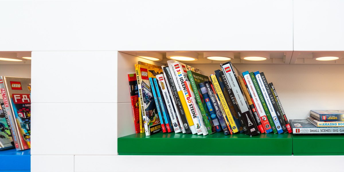 I was pleased to see my book in the library at The LEGO House in Billund.