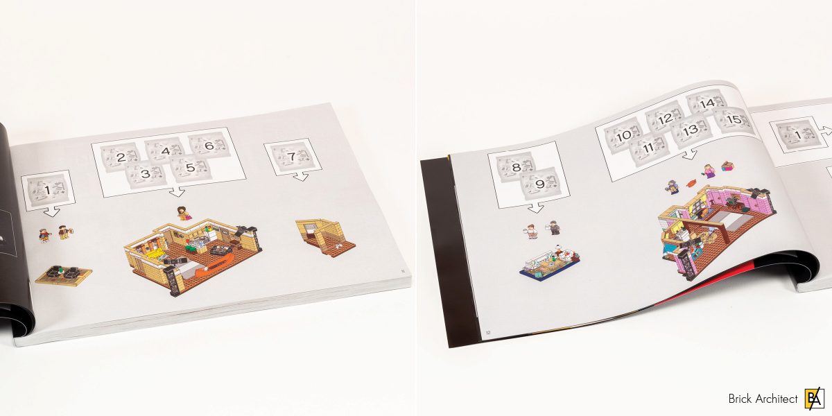 The build process takes place over 15 numbered stages.