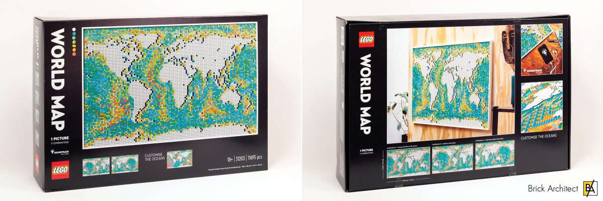LEGO ART World Map 11695 Piece Building Set (31203)