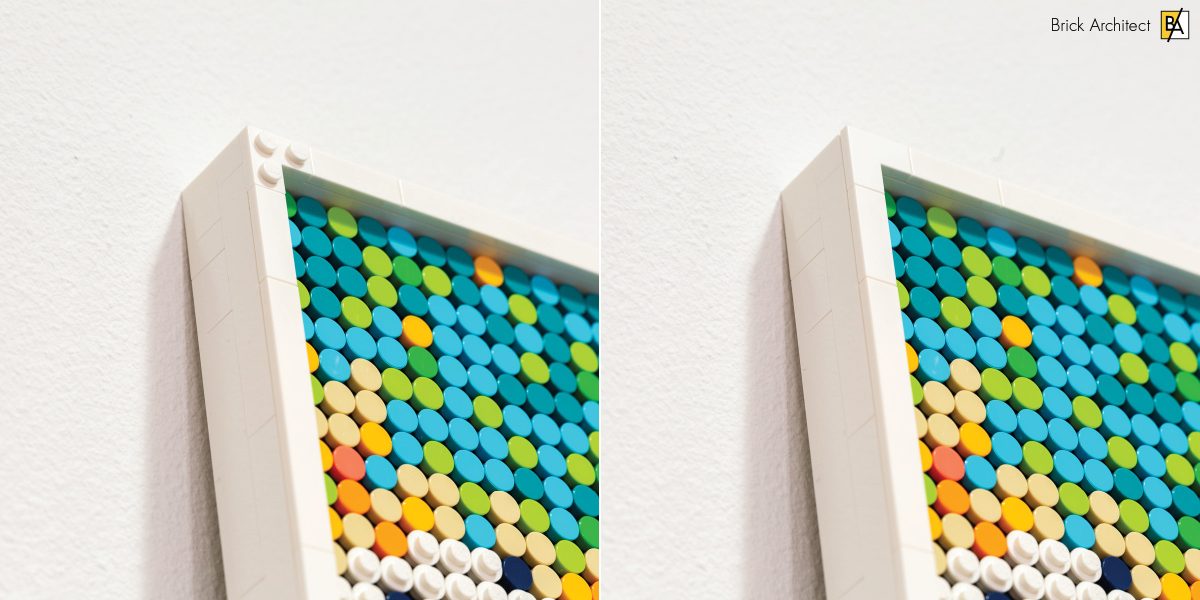 The model comes with studded corner plates, but smooth corner tiles look a lot better!