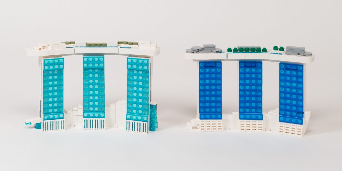 #21021 (left) and #21057 (right) with bases removed.