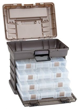 A large tackle box with removeable drawers is the ultimate in portable storage.