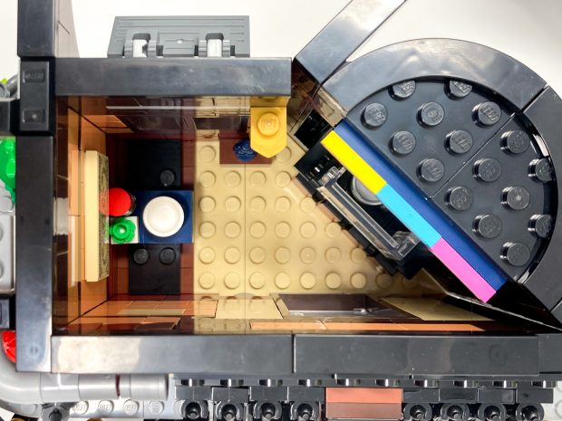 The empty restaurant almost feels like the designers forgot to fill the room.