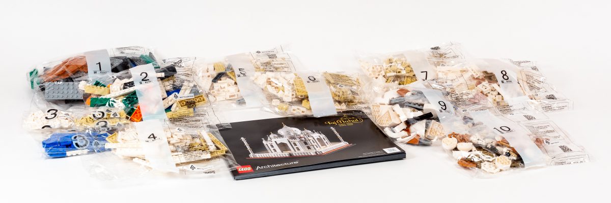 The build process takes place over 10 numbered stages.