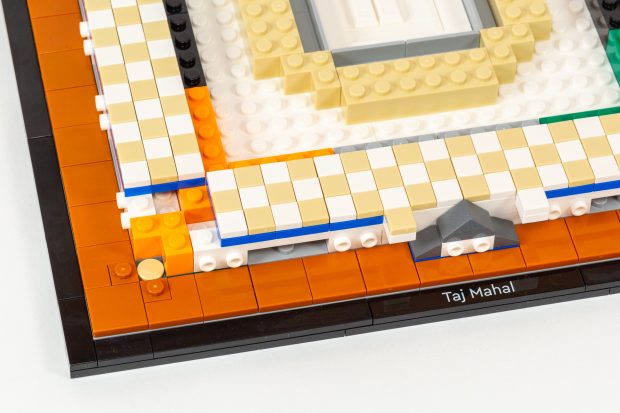 Closeup at the End of Stage 3 with tiled sections along the four edges.