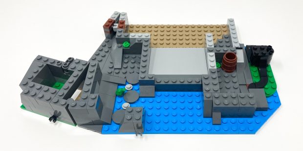 The dungeons are built on the banks of water giving the castle an extra layer of defense.