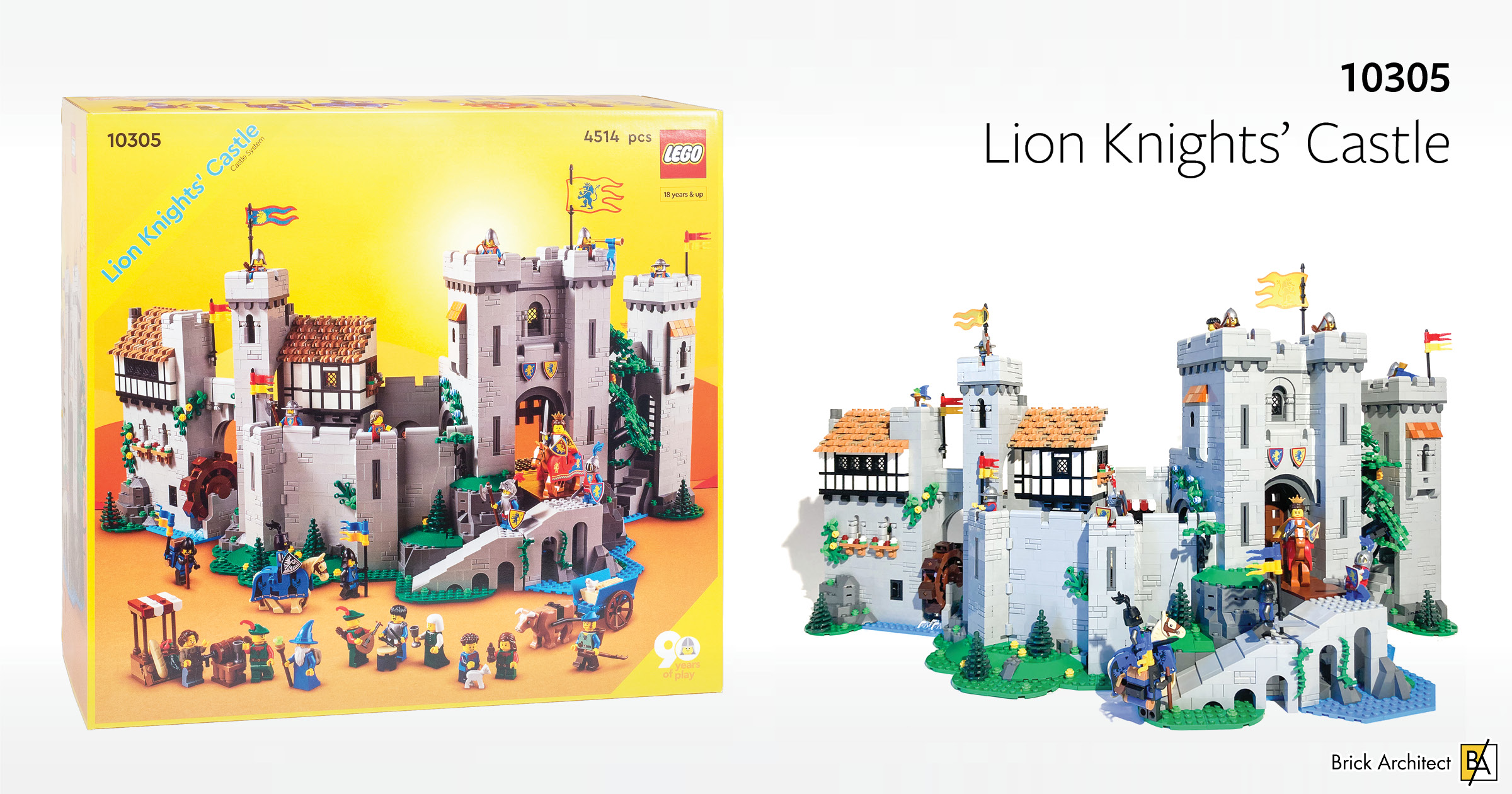 10305 Lion Knights Castle is an uncompromising homage to the early days of LEGO Castle.
