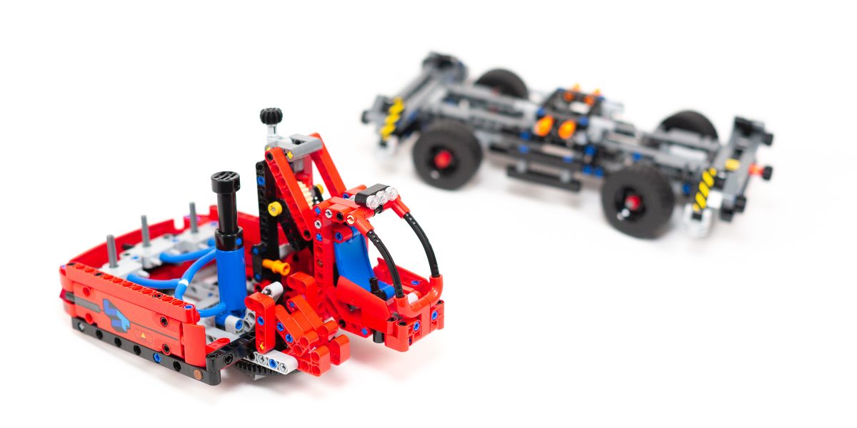 The upper-carriage and adjustable cab are the focus of the second stage.