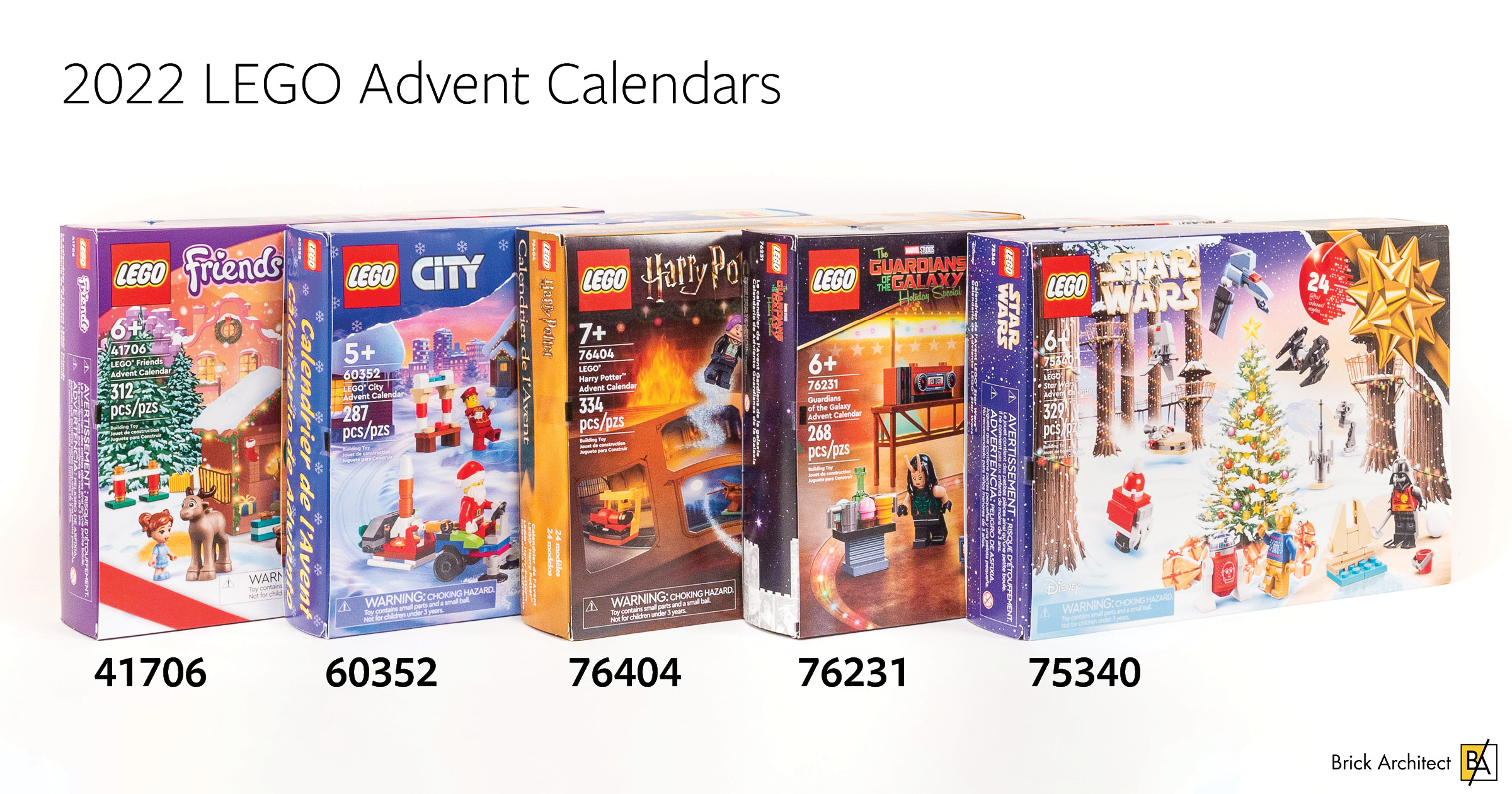 Choose from the five 2022 LEGO Advent Calendars in our spoiler-minimizing review!